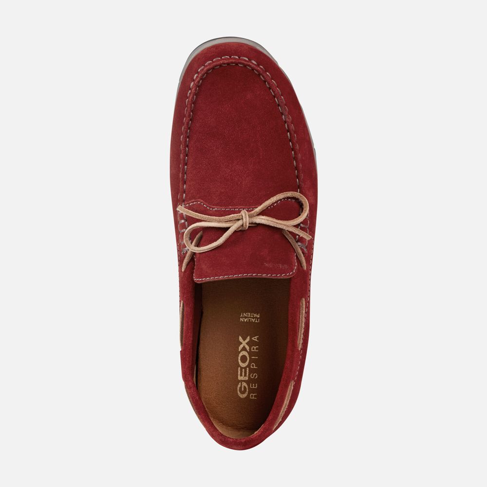 Geox Erkek Loafers Kırmızı - Calarossa - JSX-527036